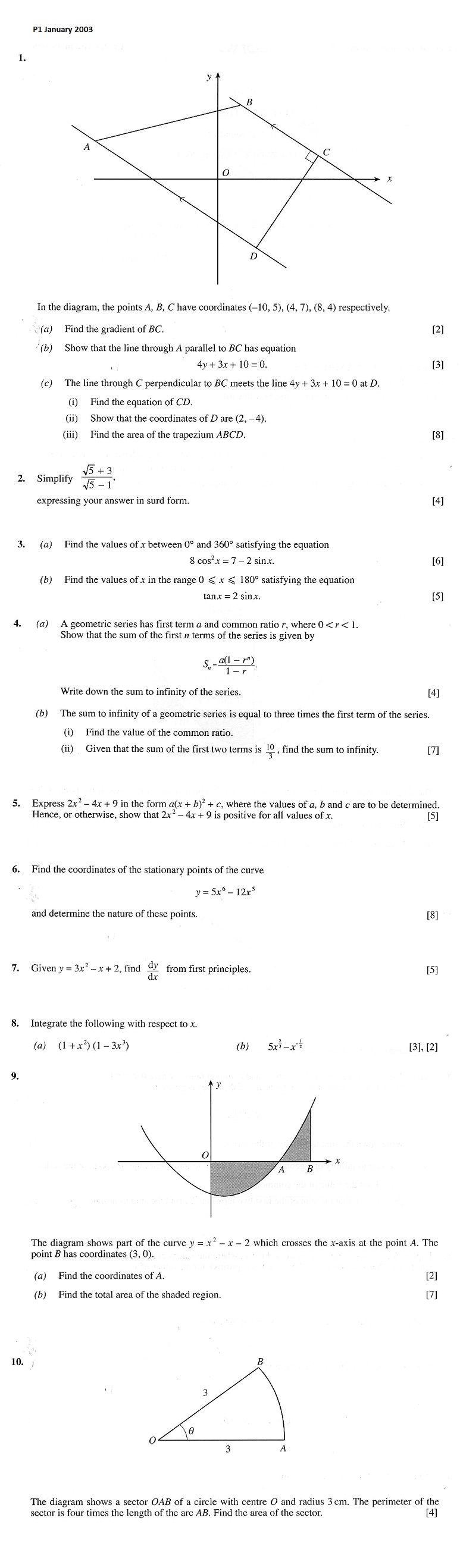 2003 maths tutor